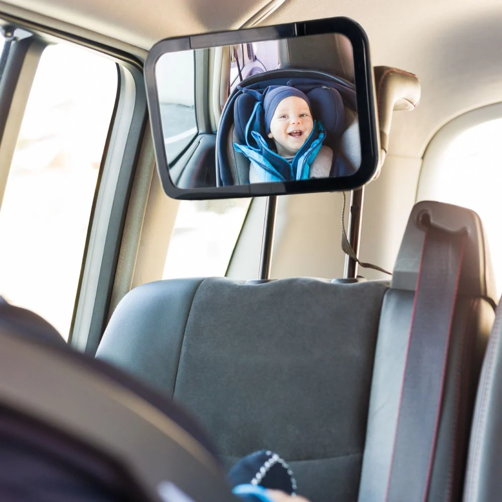 Fillikid ogledalo za auto s LED svjetlom, crno