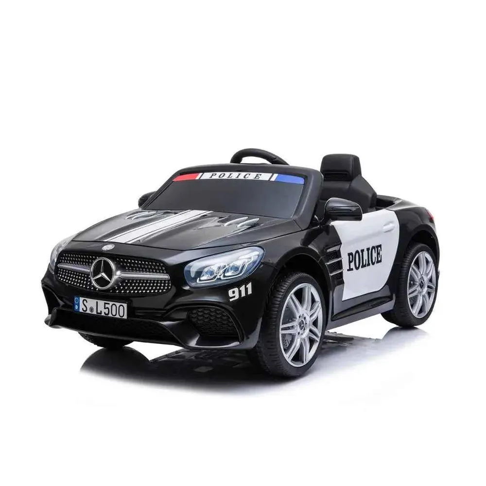KikkaBoo® Automobil na akumulator Licencirani Mercedes Benz SL500 Policijski Crni
