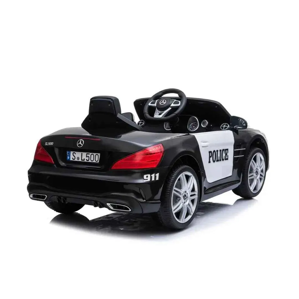 KikkaBoo® Automobil na akumulator Licencirani Mercedes Benz SL500 Policijski Crni