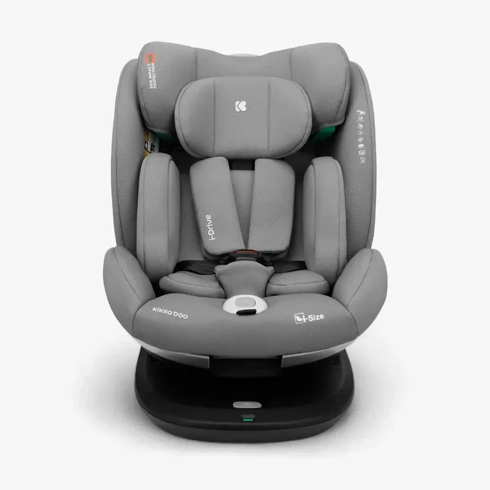 KikkaBoo® Dječja autosjedalica 360° i-Drive i-SIZE (40-150 cm) Light Grey