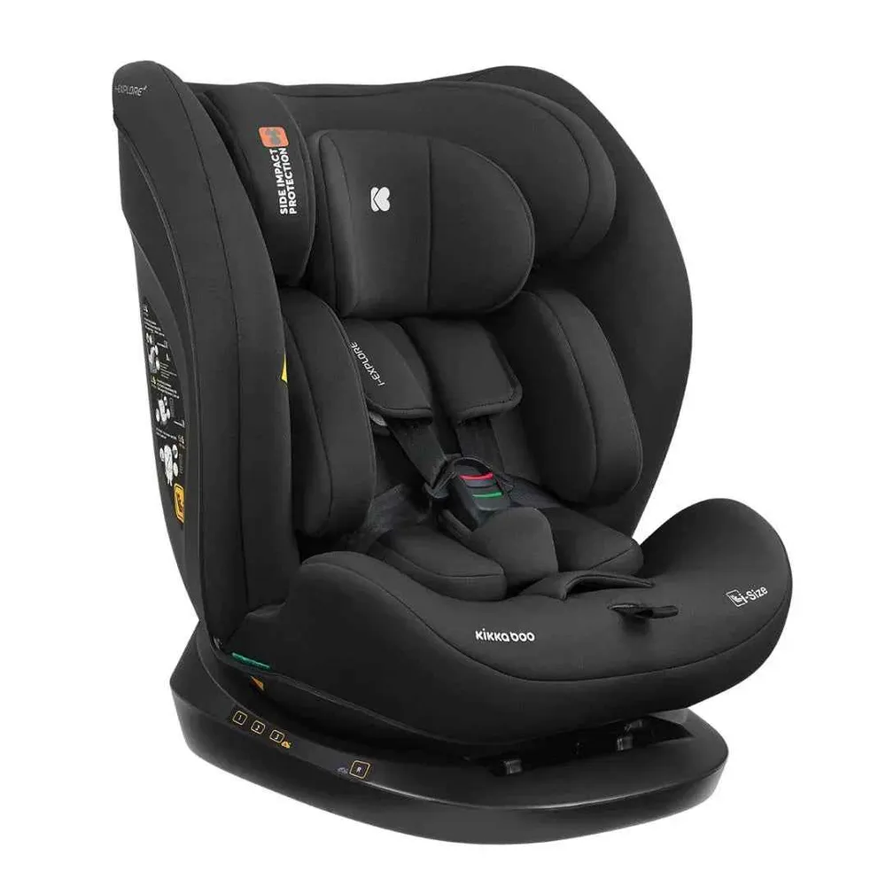 KikkaBoo® Dječja autosjedalica 360° i-Explore 2 i-SIZE (40–150 cm) Black
