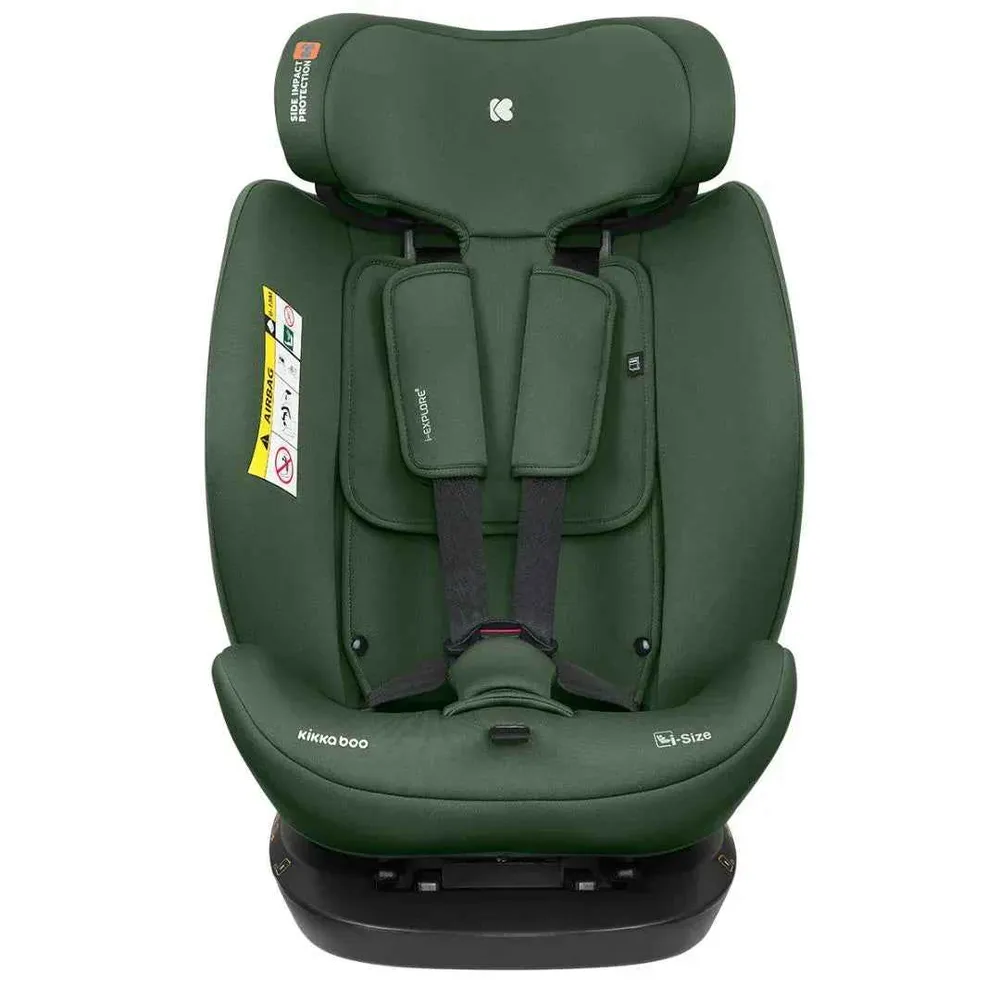 KikkaBoo® Dječja autosjedalica 360° i-Explore 2 i-SIZE (40–150 cm) Army Green