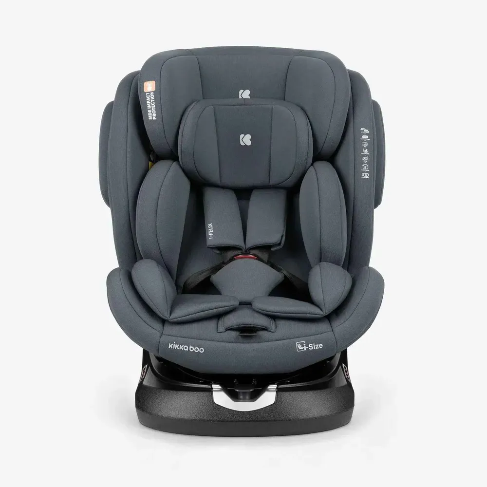 KikkaBoo® Dječja autosjedalica 360° i-Felix i-SIZE (40-150 cm) Dark Grey