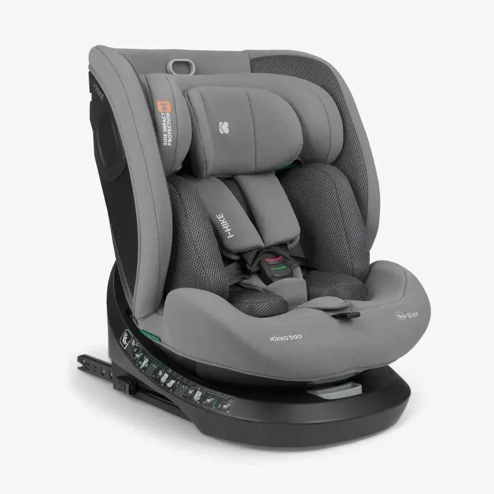 KikkaBoo® Dječja autosjedalica 360° i-Hike i-SIZE (40–150 cm) Light Grey 2025