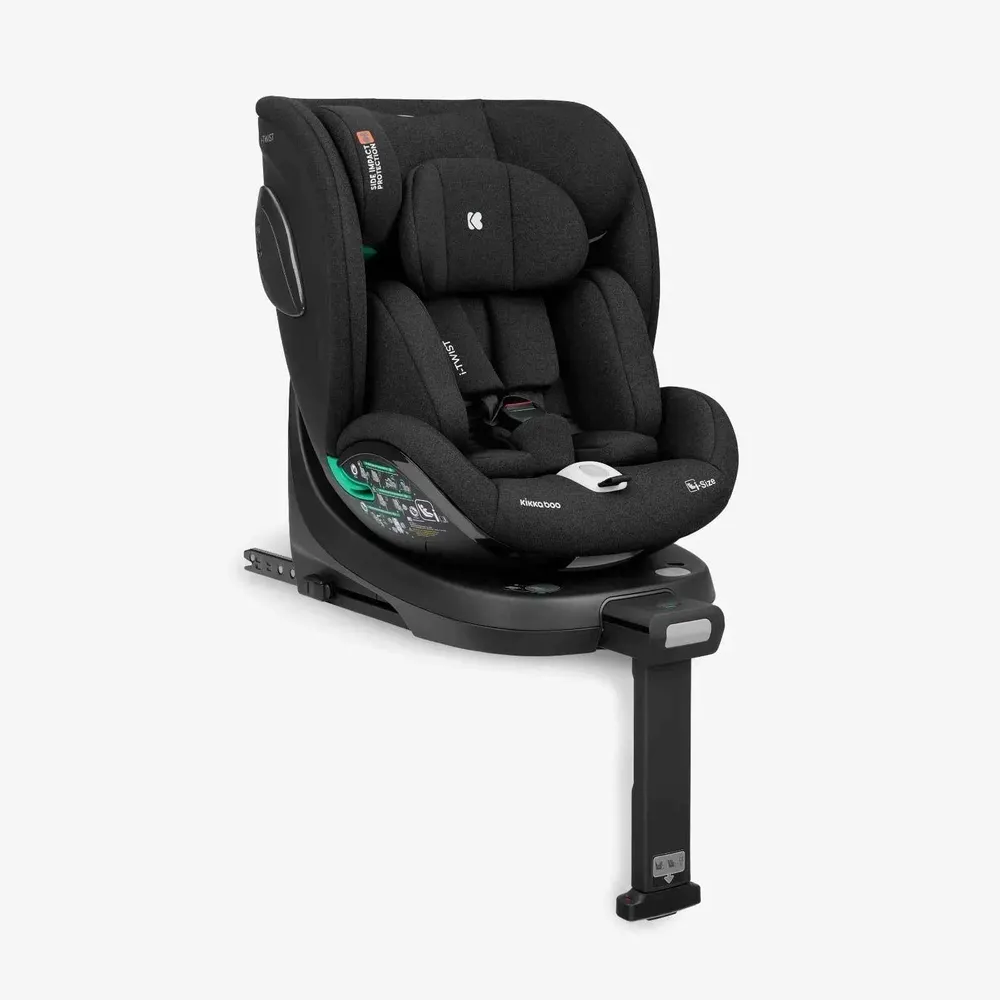 KikkaBoo® Dječja autosjedalica 360° i-Twist i-SIZE (40-150 cm) Black