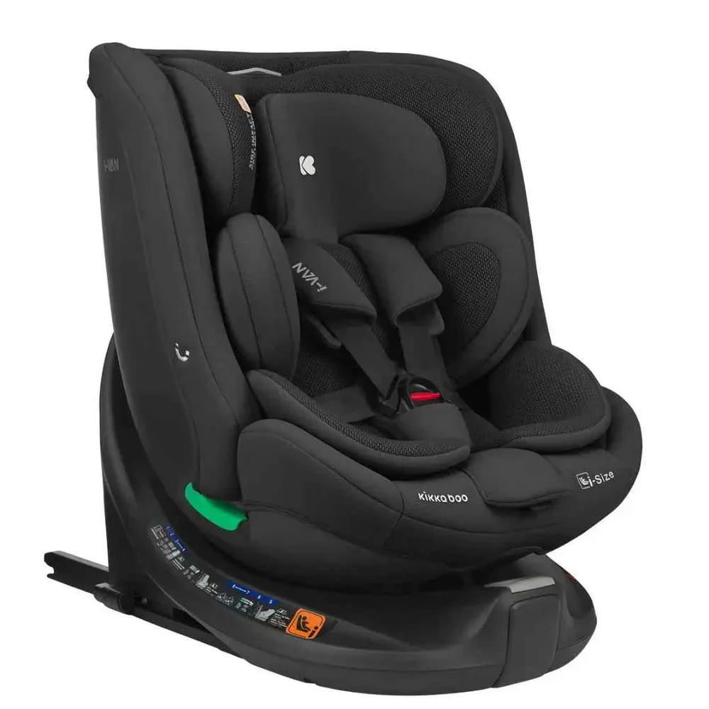 KikkaBoo® Dječja autosjedalica 360° i-Van i-SIZE (40–150 cm) Black