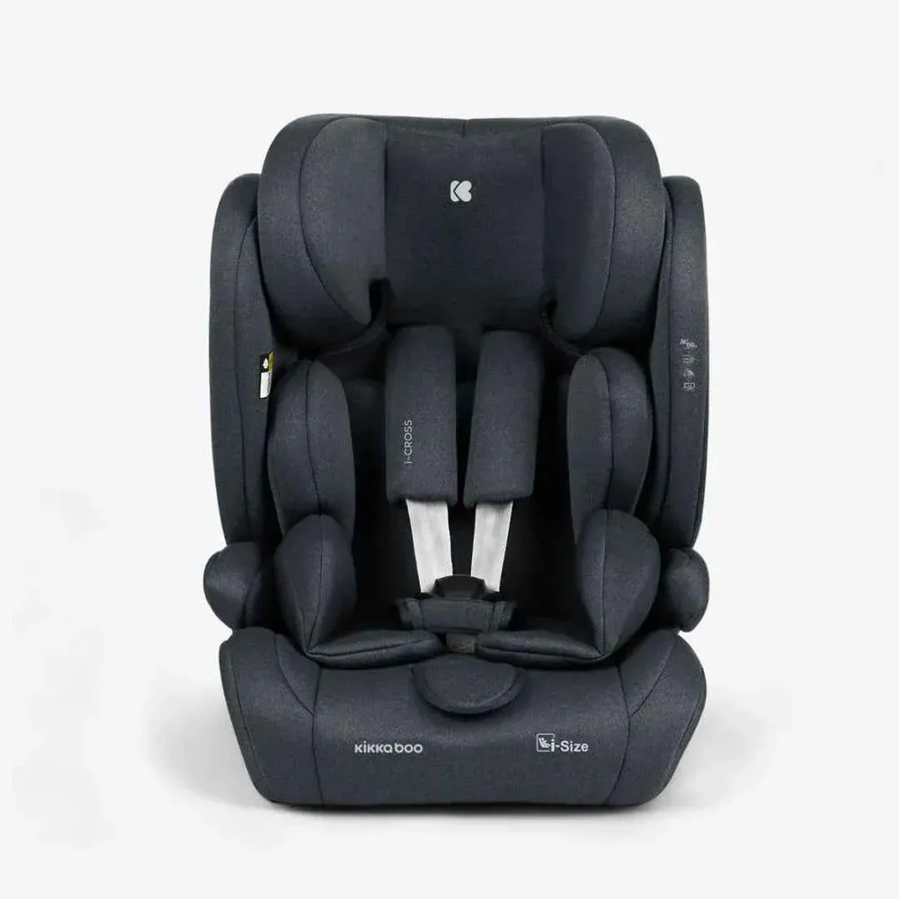 KikkaBoo® Dječja autosjedalica i-Cross i-SIZE (76-150 cm) Dark Grey