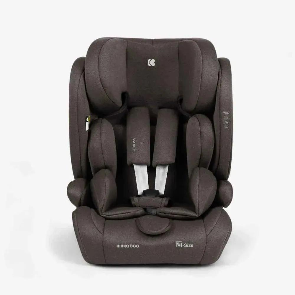 KikkaBoo® Dječja autosjedalica i-Cross i-SIZE (76-150 cm) Brown