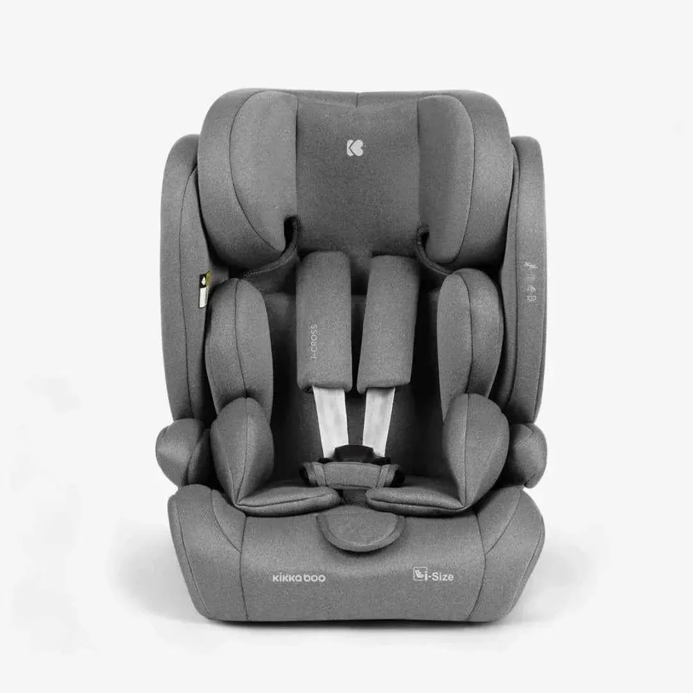 KikkaBoo® Dječja autosjedalica i-Cross i-SIZE (76-150 cm) Light Grey
