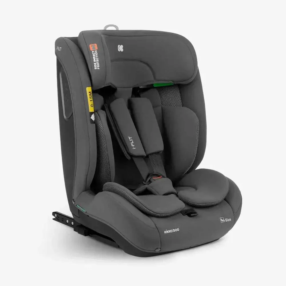 KikkaBoo® Dječja autosjedalica i-Flit i-SIZE (76-150 cm) Dark Grey