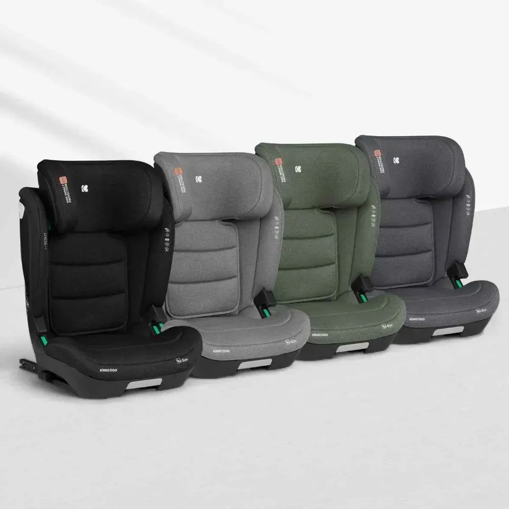 KikkaBoo® Dječja autosjedalica i-Scout i-SIZE (100-150 cm) Black