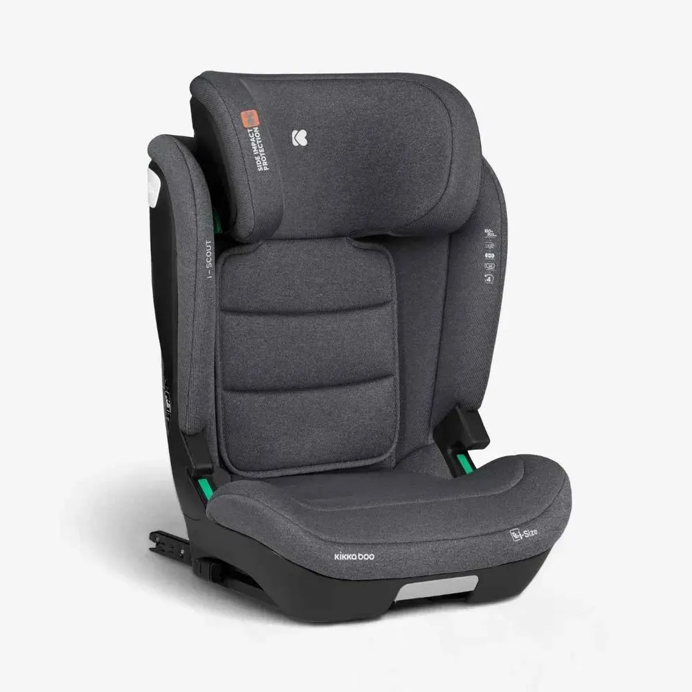 KikkaBoo® Dječja autosjedalica i-Scout i-SIZE (100-150 cm) Dark Grey