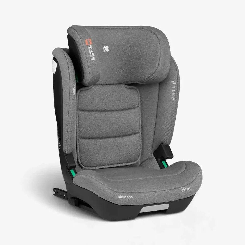 KikkaBoo® Dječja autosjedalica i-Scout i-SIZE (100-150 cm) Light Grey
