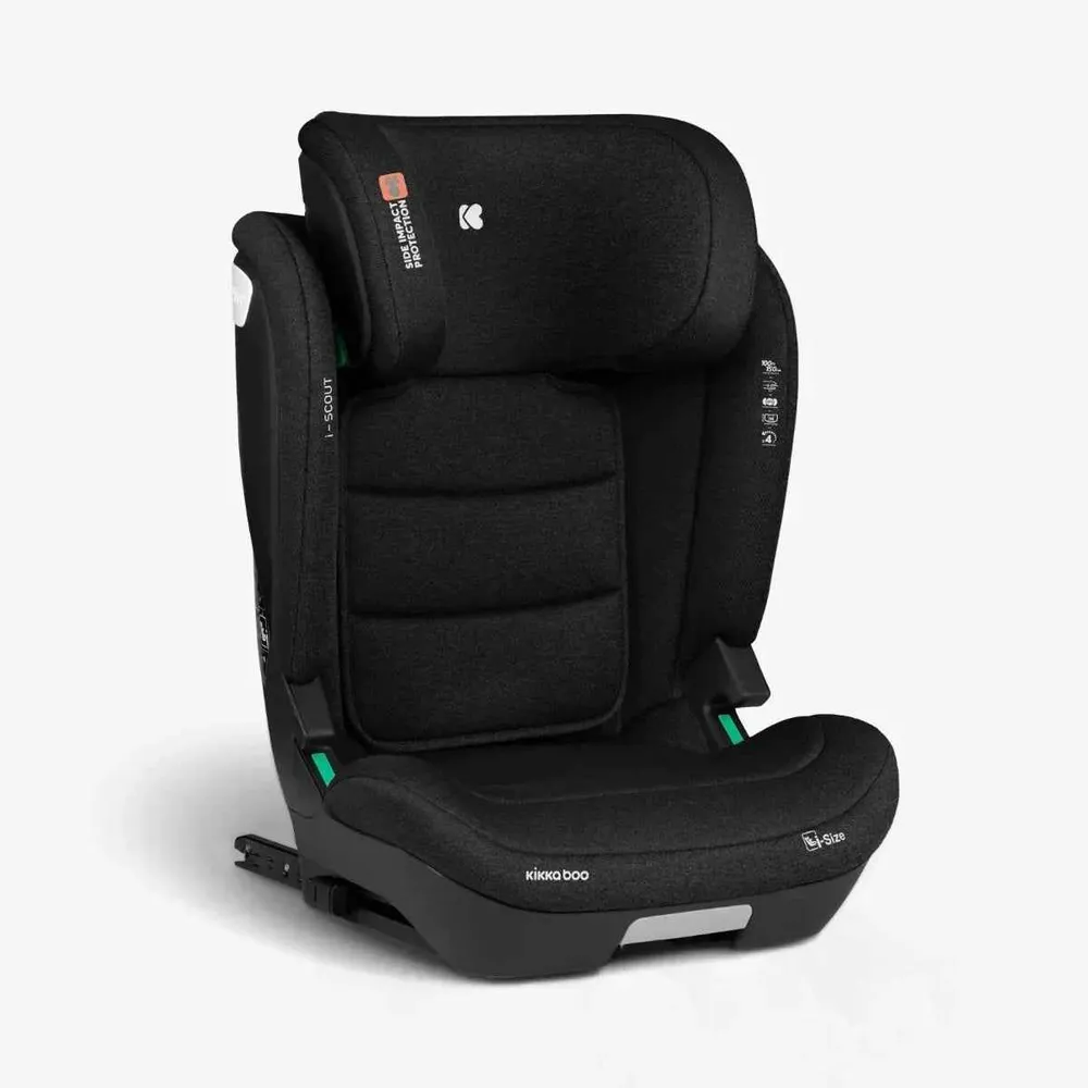KikkaBoo® Dječja autosjedalica i-Scout i-SIZE (100-150 cm) Black