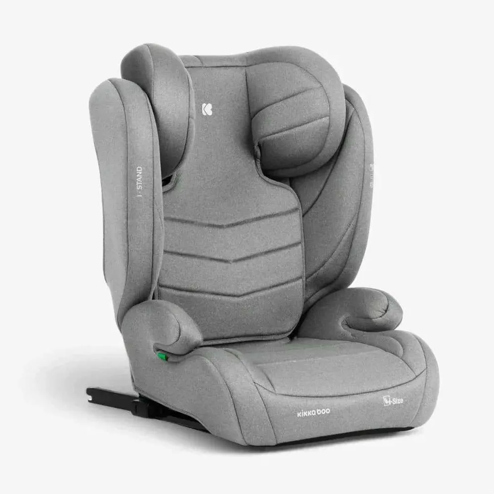 KikkaBoo® Dječja autosjedalica i-Stand i-SIZE (100-150 cm) Light Grey