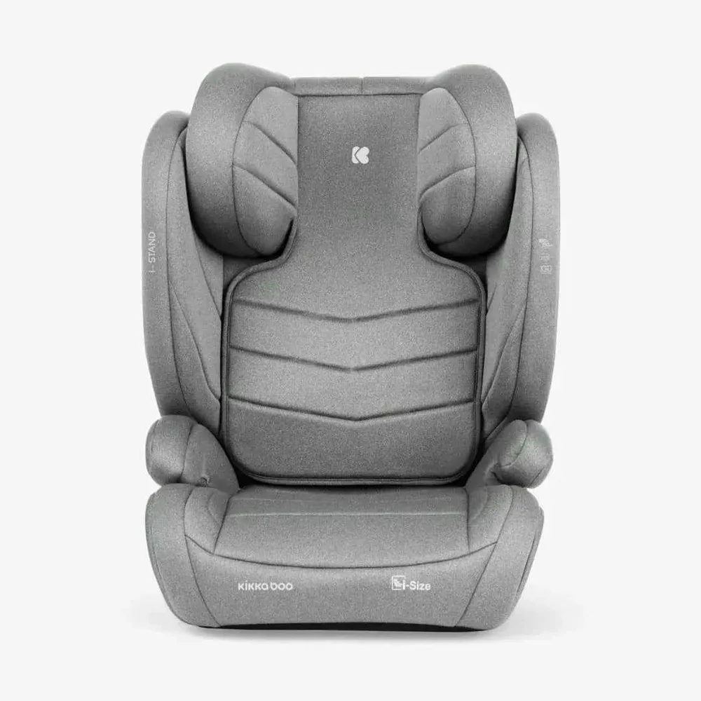 KikkaBoo® Dječja autosjedalica i-Stand i-SIZE (100-150 cm) Light Grey