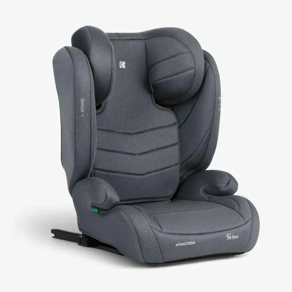KikkaBoo® Dječja autosjedalica i-Stand i-SIZE (100-150 cm) Dark Grey