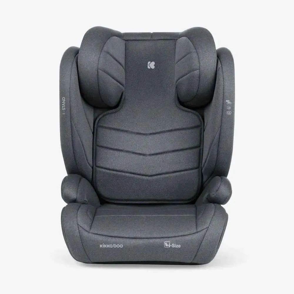 KikkaBoo® Dječja autosjedalica i-Stand i-SIZE (100-150 cm) Dark Grey