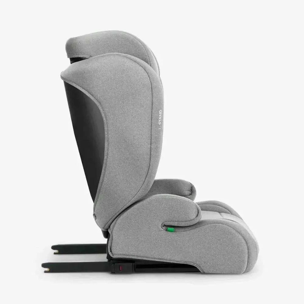 KikkaBoo® Dječja autosjedalica i-Stand i-SIZE (100-150 cm) Light Grey