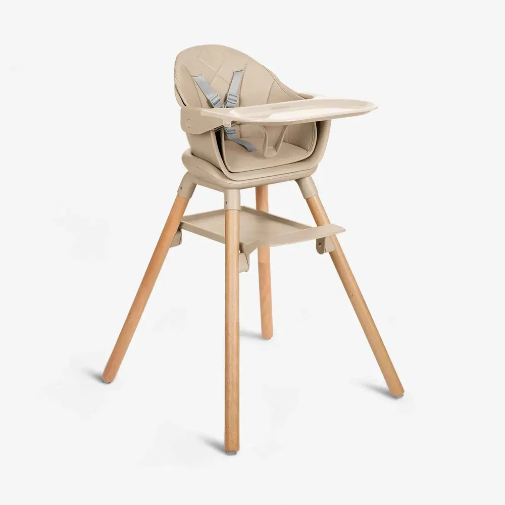 KikkaBoo® Dječja hranilica 3u1 Woody Beige