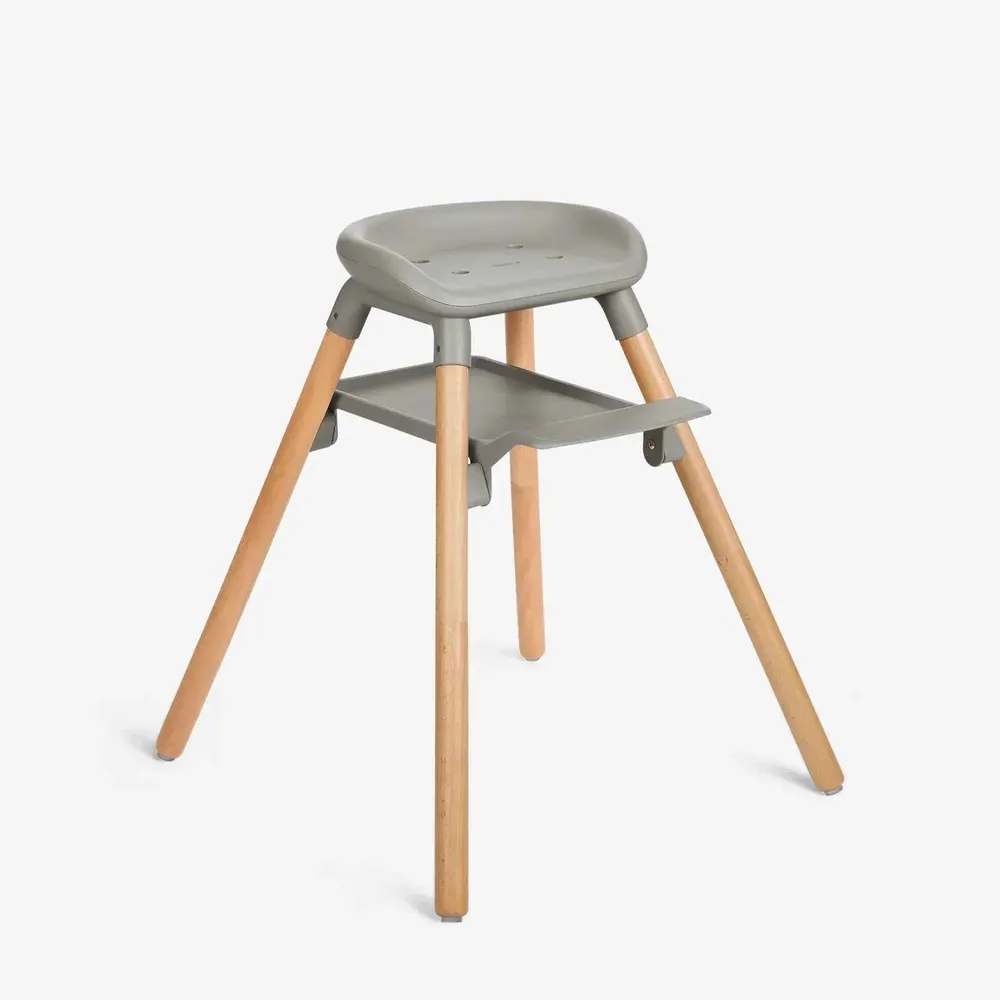 KikkaBoo® Dječja hranilica 3u1 Woody Grey