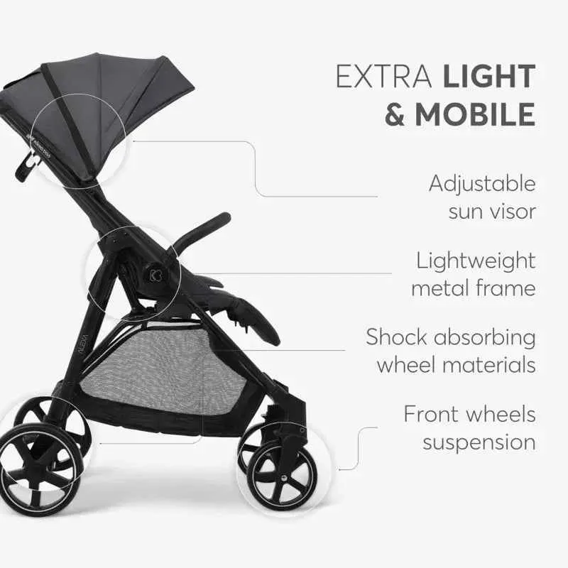 KikkaBoo® Dječja kolica Alexa Light Grey
