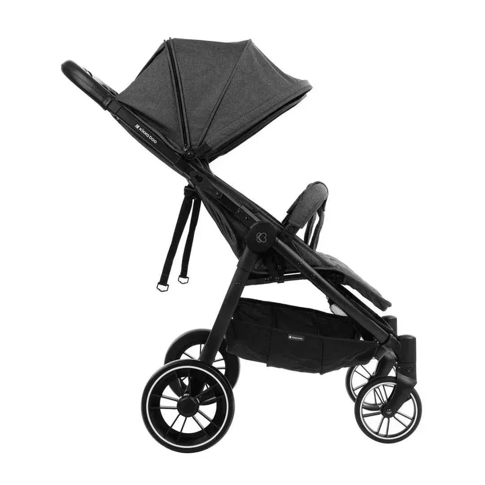 KikkaBoo® Dječja kolica za blizance Happy 2 Dark Grey