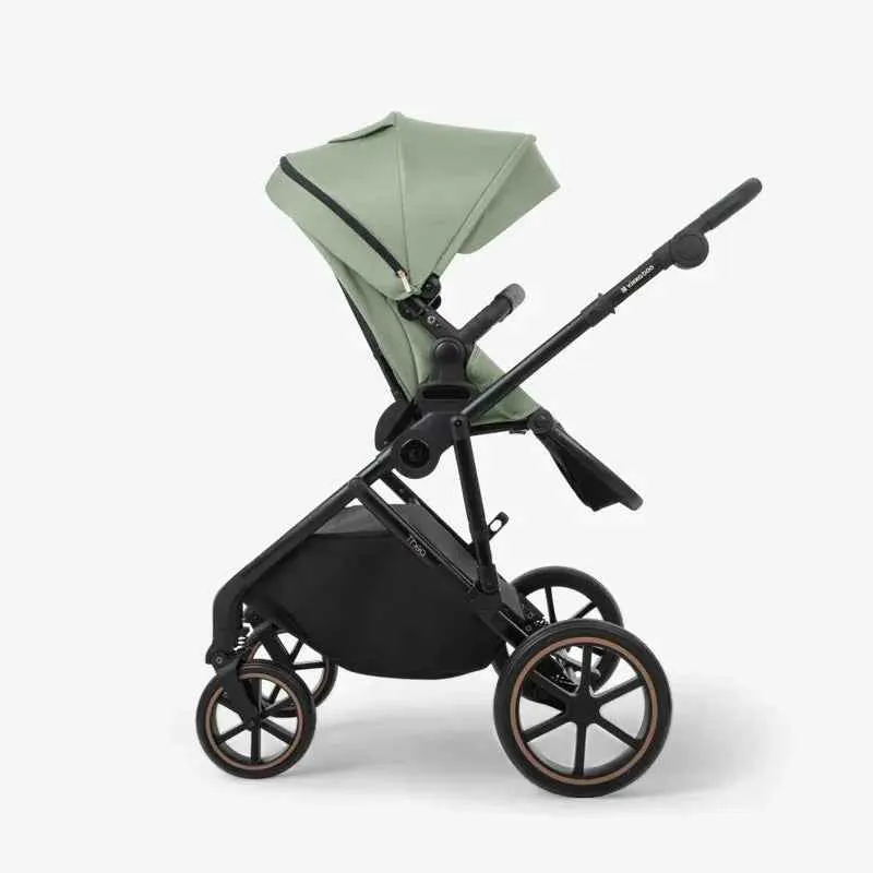 KikkaBoo® Dječji kolica s košarom 2u1 Thea Army Green