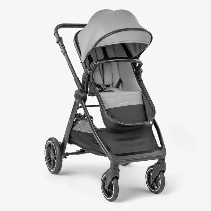 KikkaBoo® Dječji kolica s košarom 3u1 Ava Grey