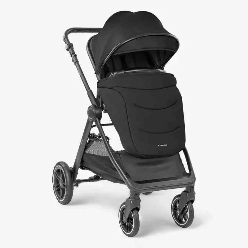 KikkaBoo® Dječji kolica s košarom 3u1 Ava Black