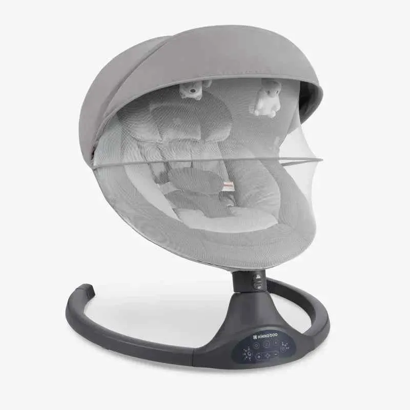 KikkaBoo® Električni ljuljački Codie Light Grey 2025