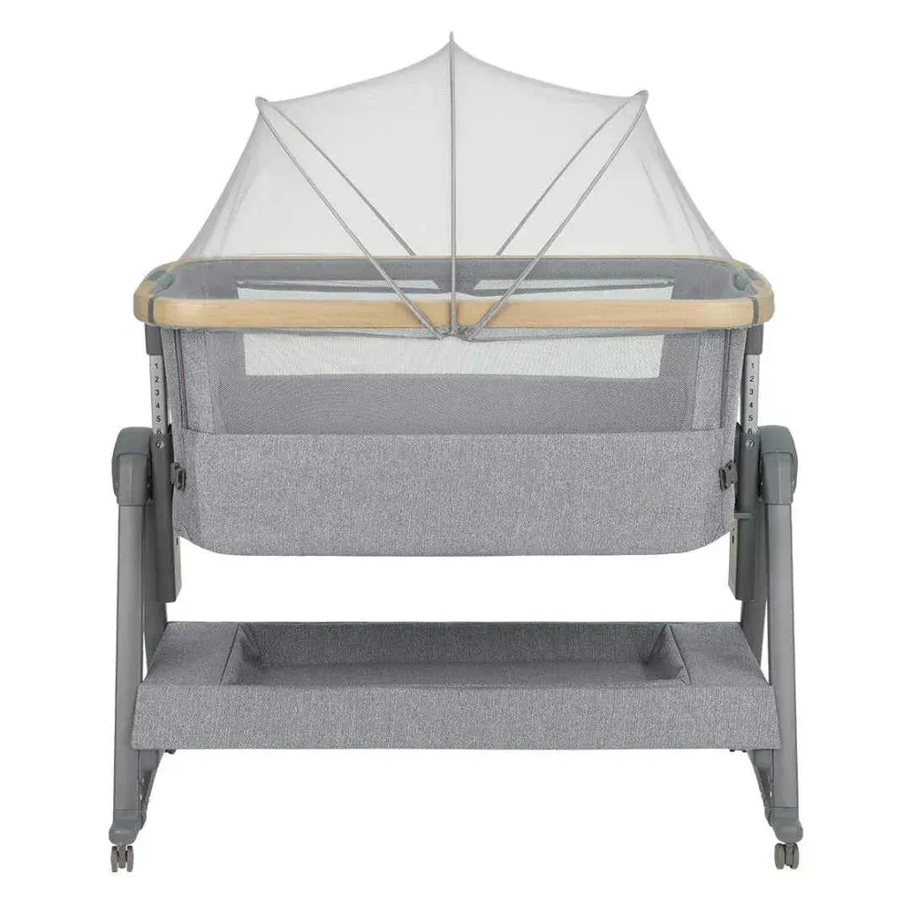 KikkaBoo® Krevetić uz roditeljski krevet Nanna 2 Grey