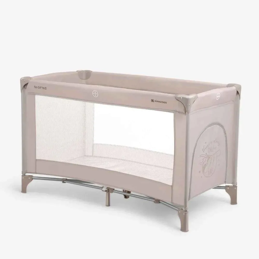 KikkaBoo® Prijenosan krevetić 1 level 125x65 So Gifted Beige