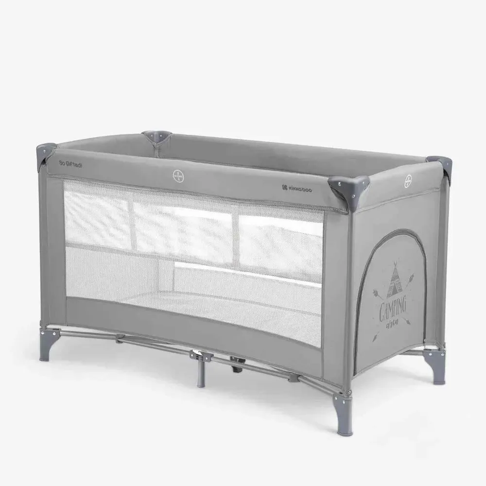 KikkaBoo® Prijenosni krevetić 2 razine 125x65 So Gifted Grey