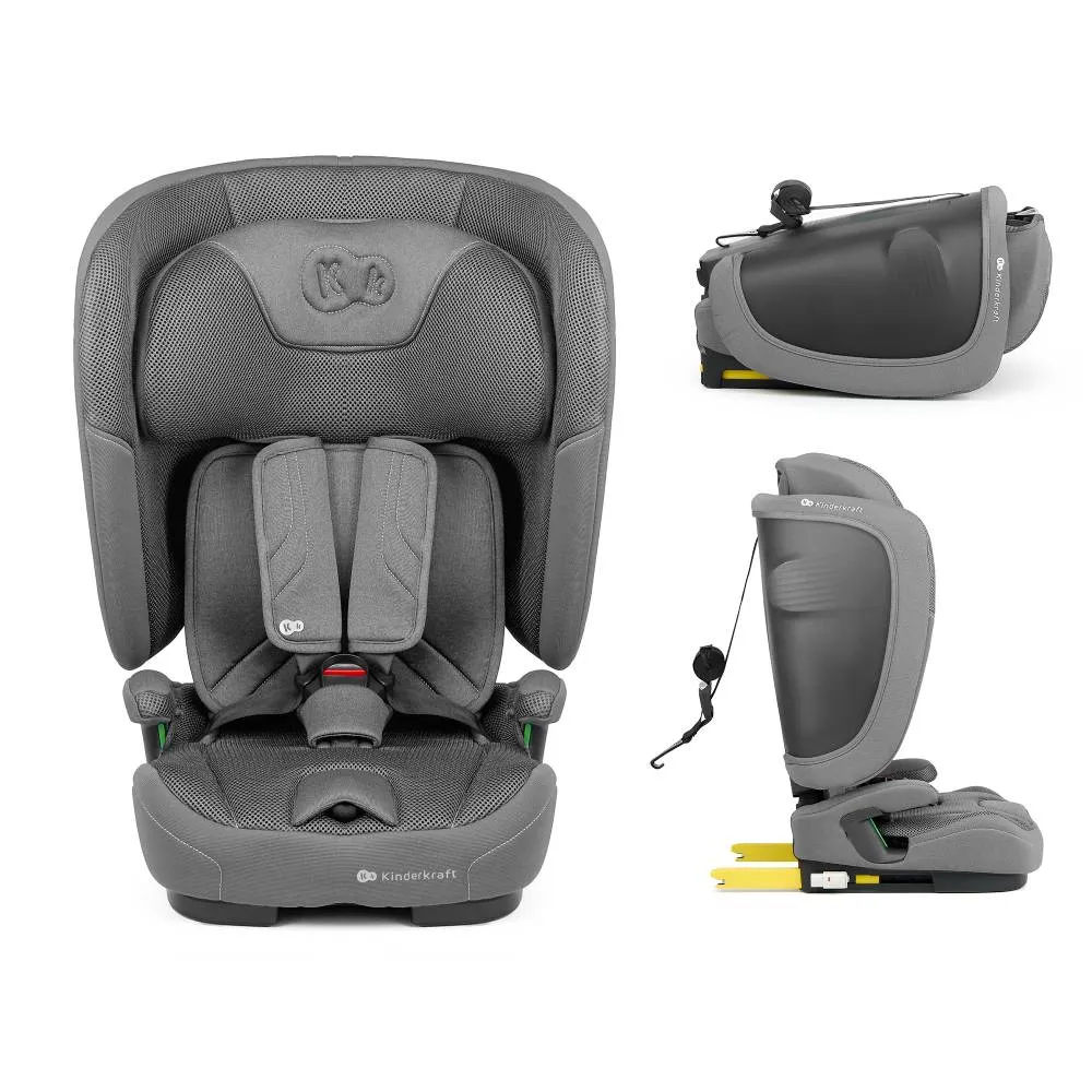 Kinderkraft autosjedalica FIX2GO i-Size 9-36 kg (76-150 cm), Grey
