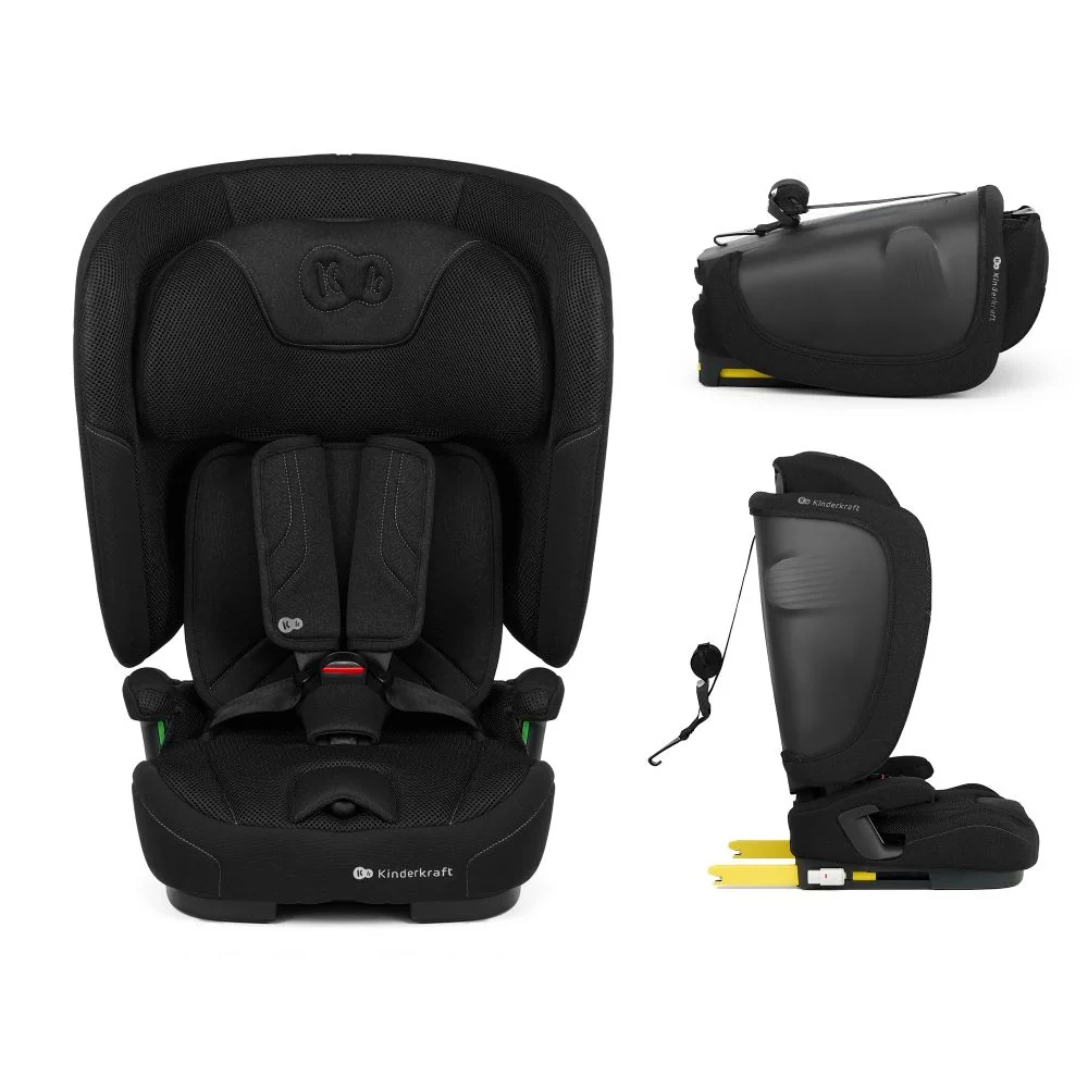Kinderkraft autosjedalica FIX2GO i-Size 9-36 kg (76-150 cm), Black