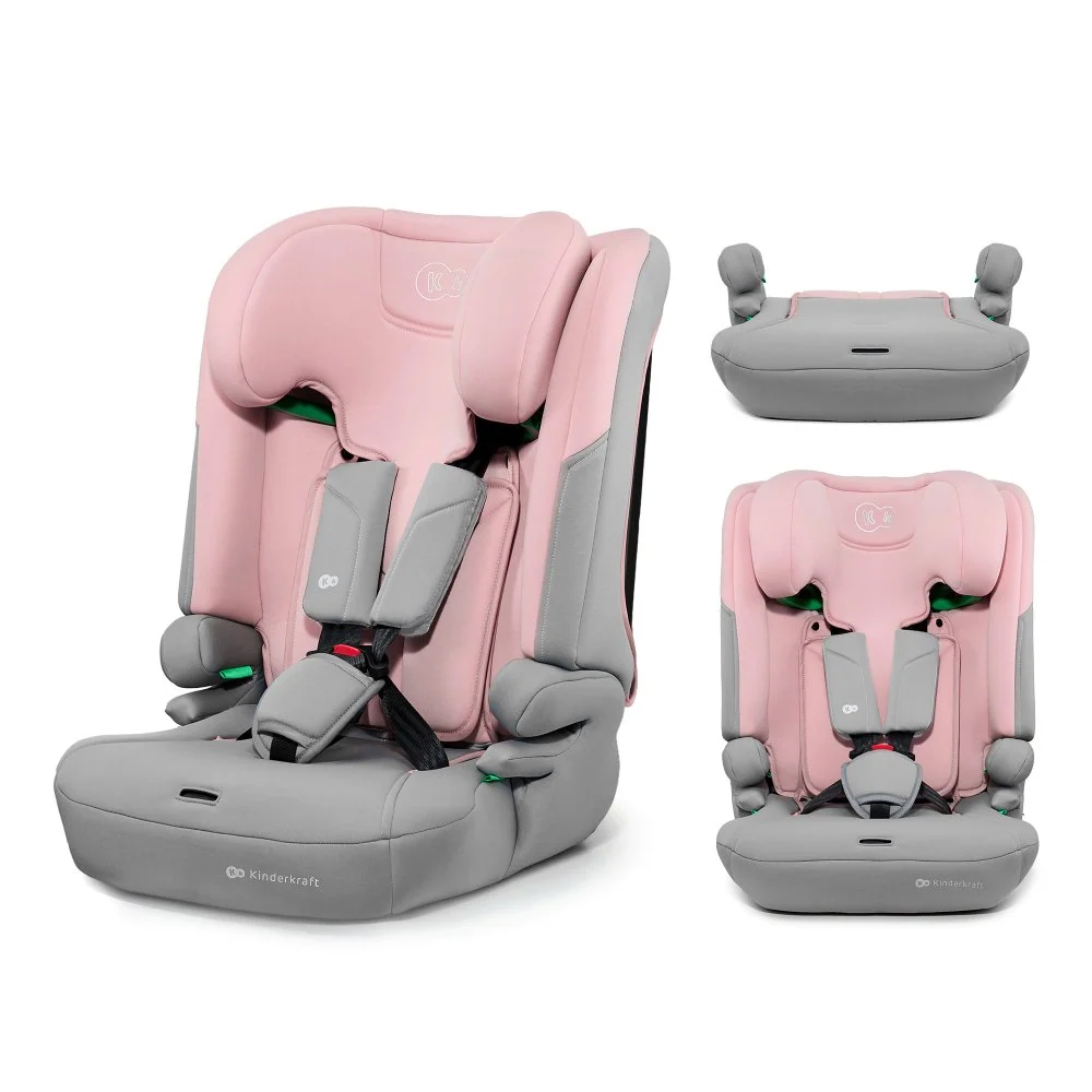 Kinderkraft autosjedalica I-COMFY i-Size 9-36 kg (76-150 cm), Pink