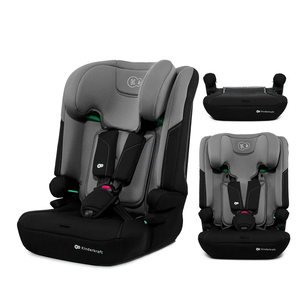 Kinderkraft autosjedalica I-COMFY i-Size 9-36 kg (76-150 cm), Grey