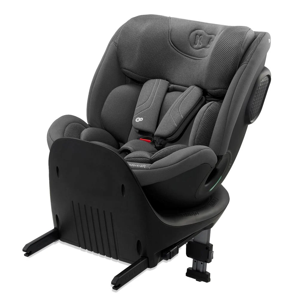 Kinderkraft autosjedalica XRIDER 2 i-Size 0-36 kg (40-150 cm) 360, siva
