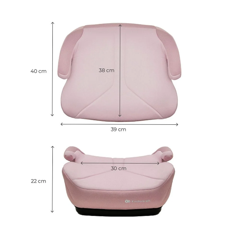 Kinderkraft booster autosjedalica I-BOOST 2 i-Size (125-150 cm), roza