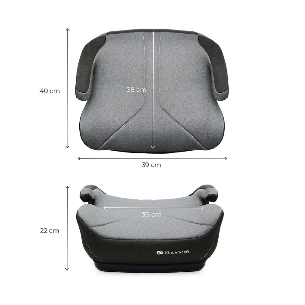 Kinderkraft booster autosjedalica I-BOOST 2 i-Size (125-150 cm), siva