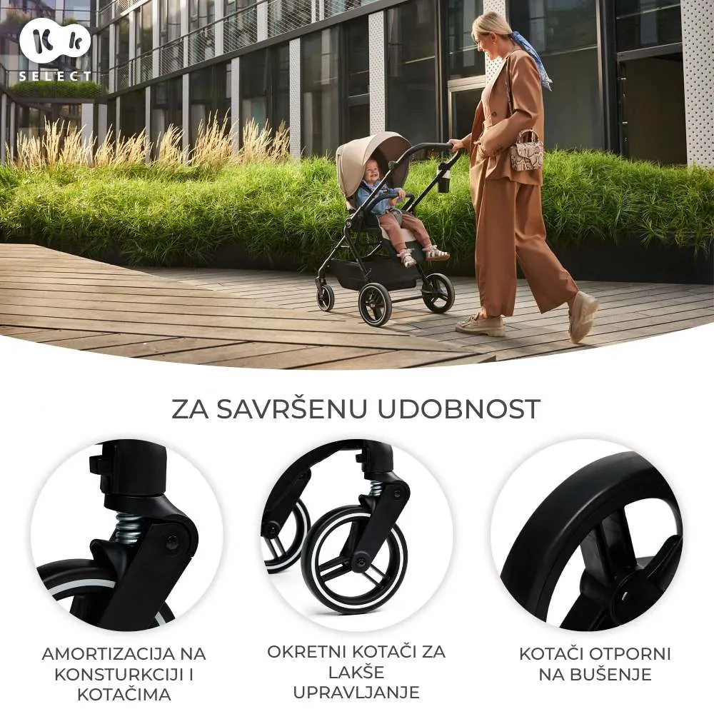 Kinderkraft dječja kolica Yoxi 2u1, Mystic Green