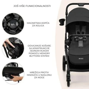 Kinderkraft dječja kolica Yoxi 2u1, Mystic Green