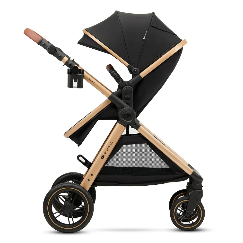 Kinderkraft Kolica Esme Pro 3u1 MINK PRO 2, Pure Black