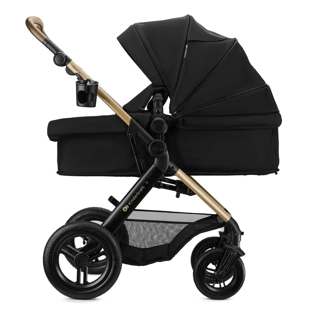 Kinderkraft Kolica Moov 2 XL 3u1 MINK PRO, Pure Black