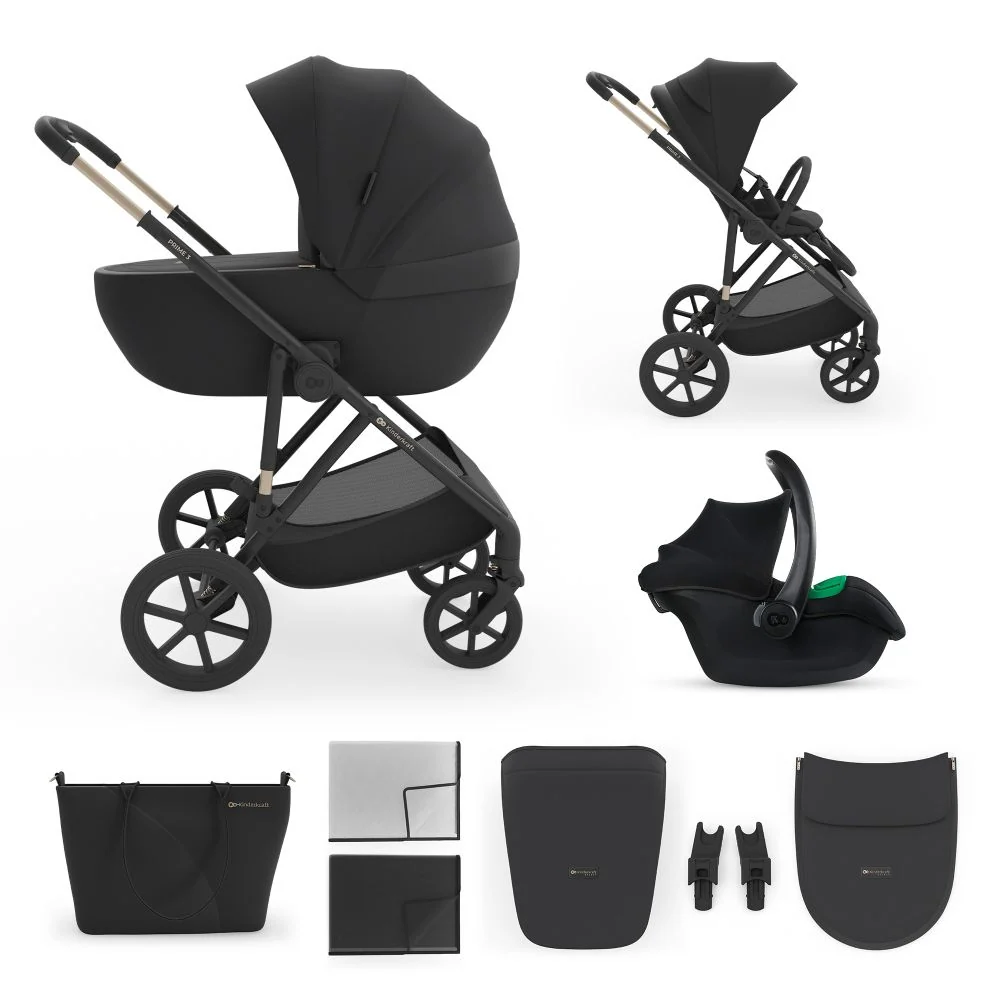 Kinderkraft Kolica Prime 3 3u1, Black