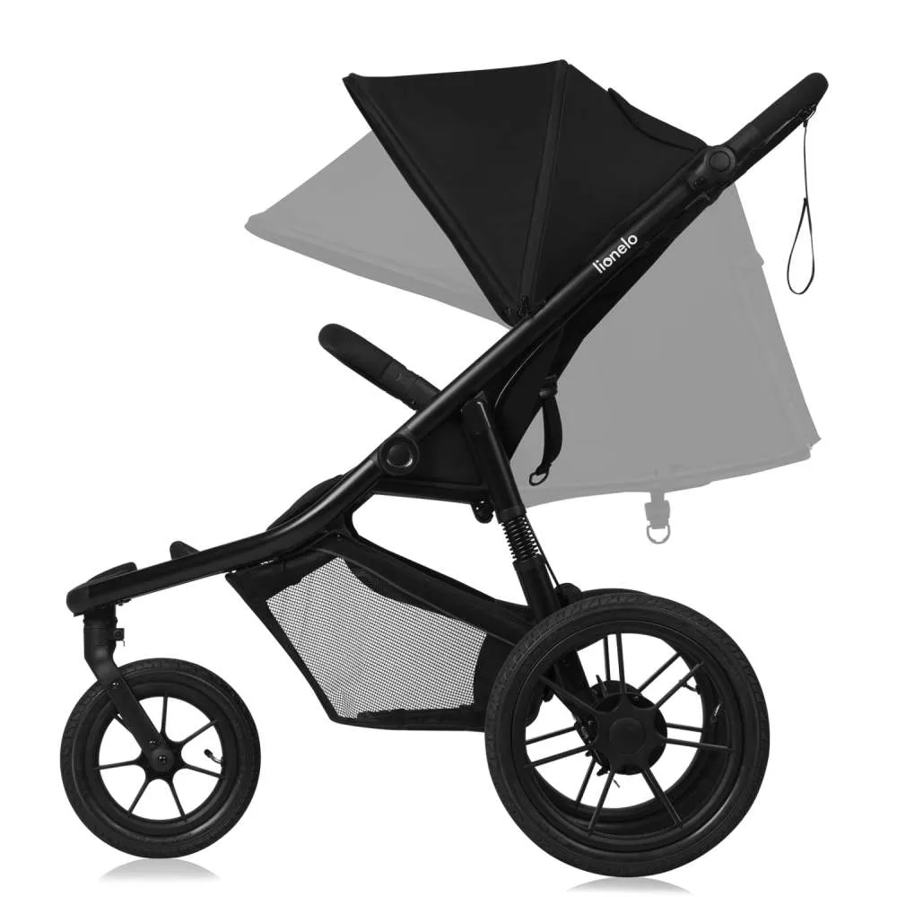 Lionelo Azura sportska kolica s tri kotač, Black Onyx