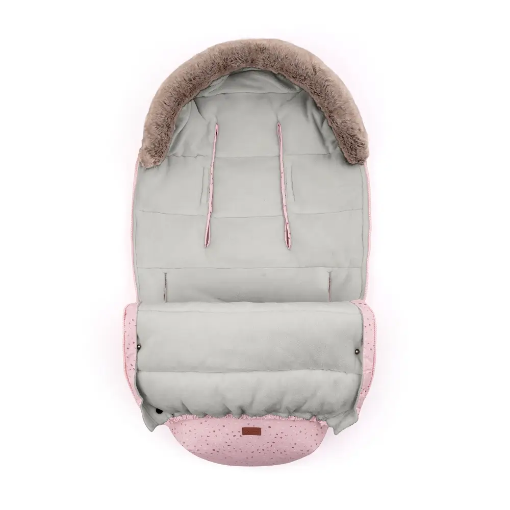 PETITE&MARS Footmuff Comfy 4 u 1 zimska vreć za kolica, Glossy Princess/Grey