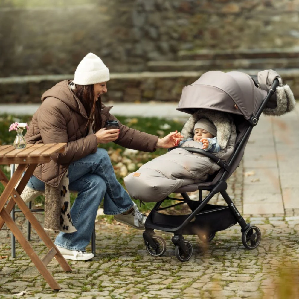 PETITE&MARS Footmuff Comfy 4 u 1 zimska vreć za kolica, Mocha Mousse
