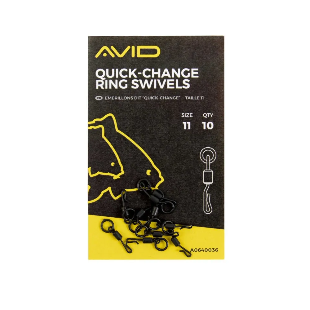 Avid Carp Size 11 Quick Change Ring Swivel